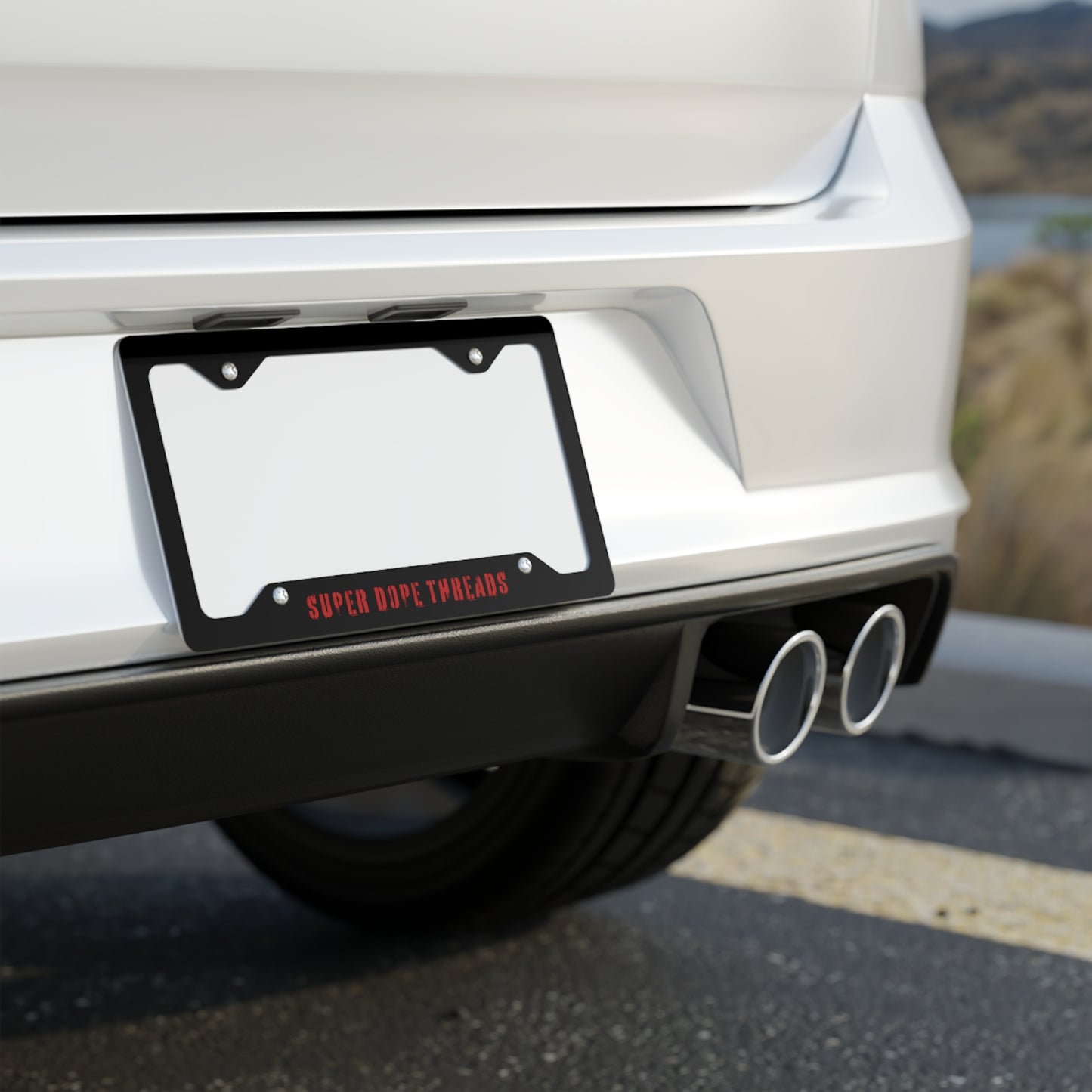 Super Dope Threads - Metal License Plate Frame