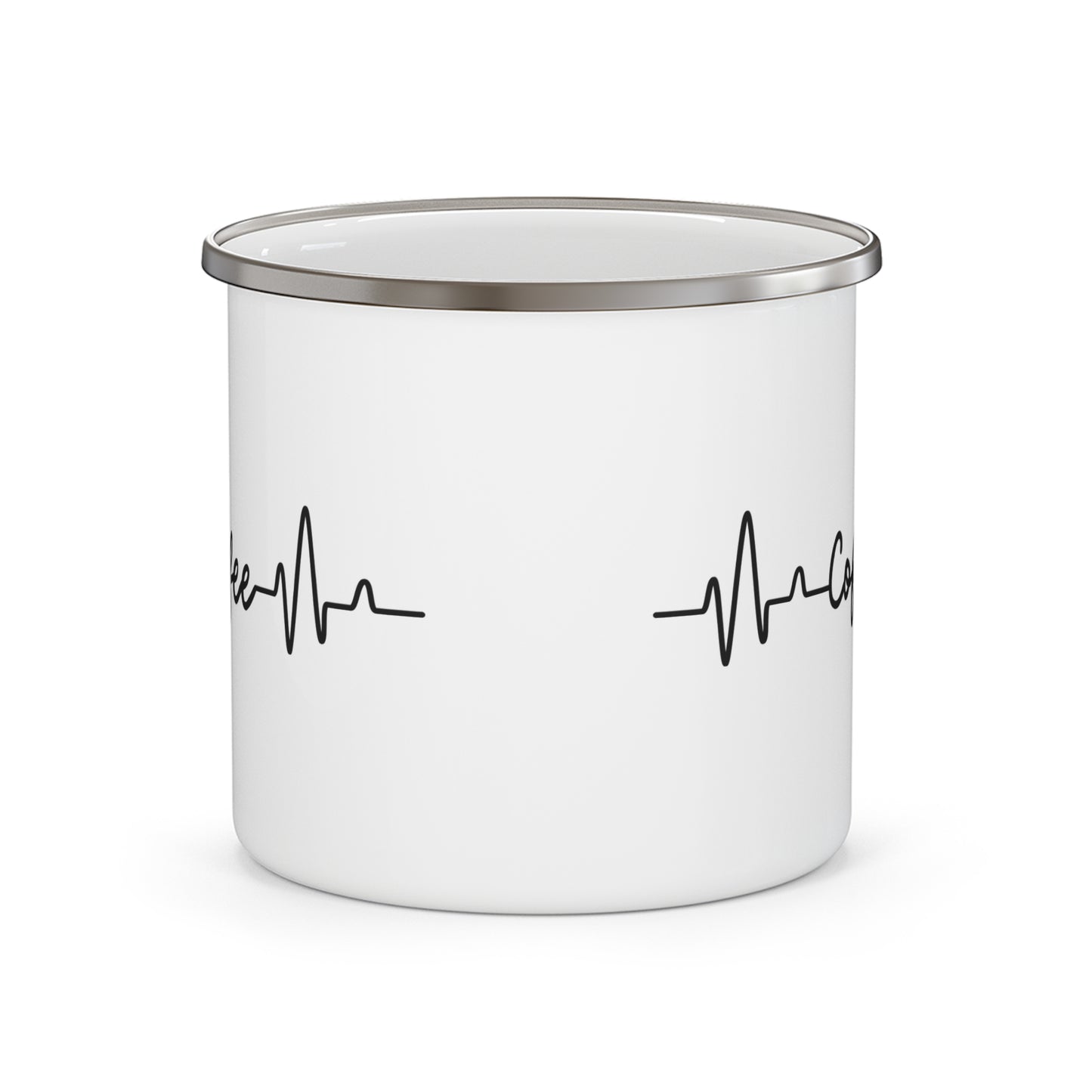 Coffee. Enamel Camping Mug