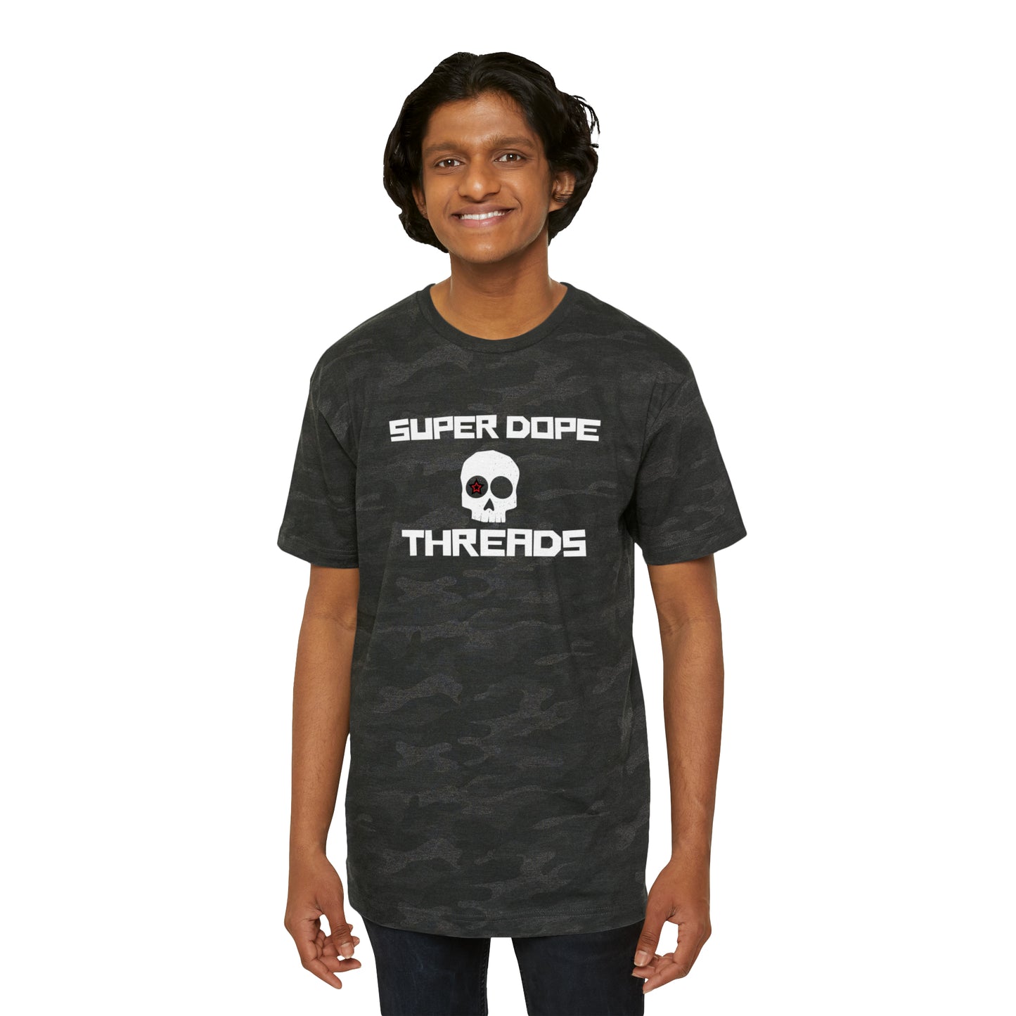 Super Dope Threads - Black Camo Tee
