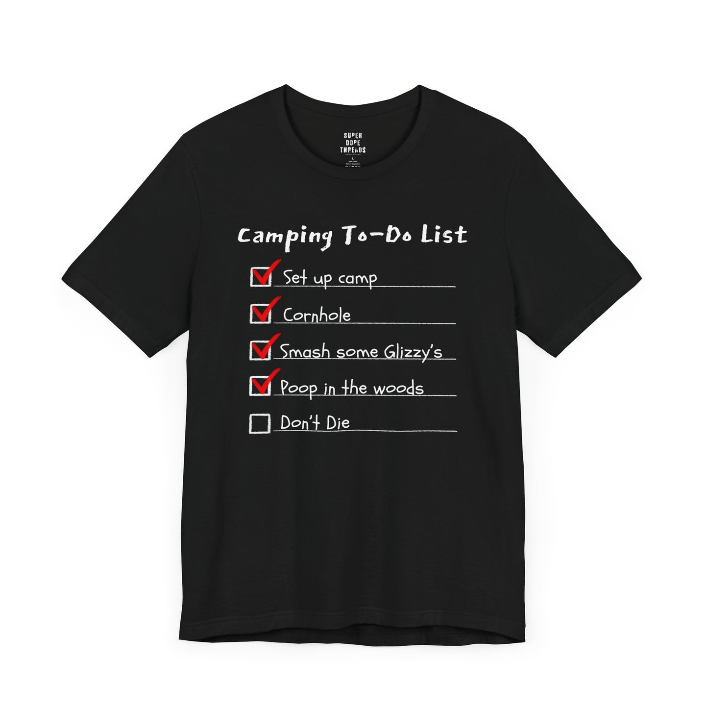 Super Dope Threads - Camping To-Do List