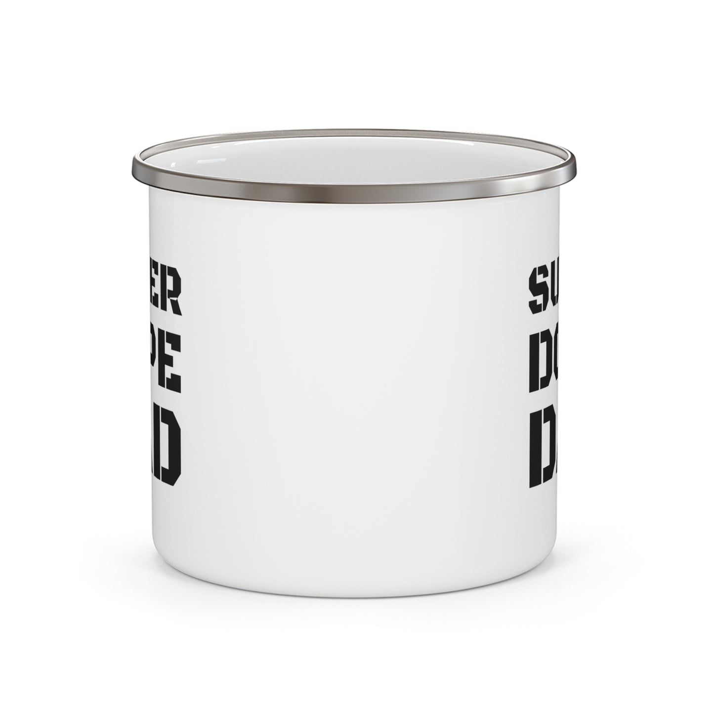 Super Dope Dad. Enamel Camping Mug