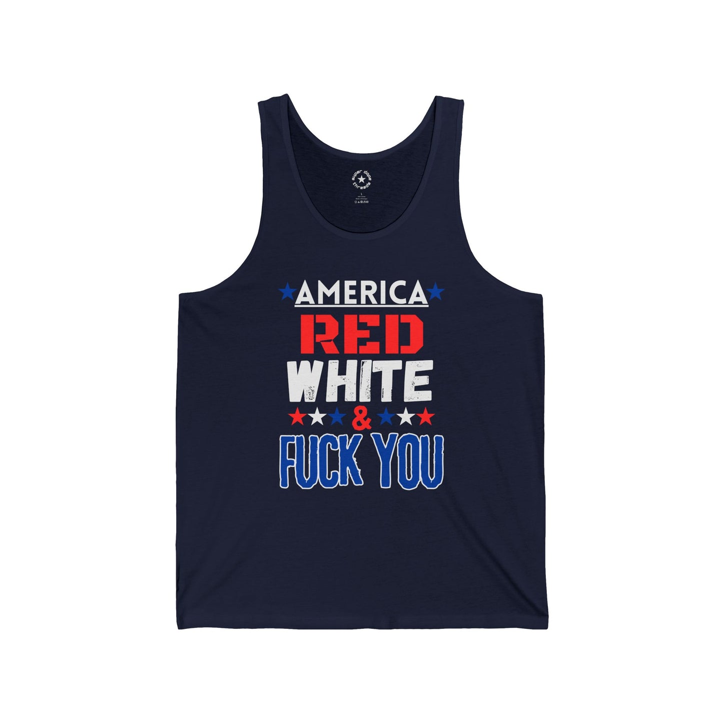 Super Dope Threads - Red, White & FU Tank