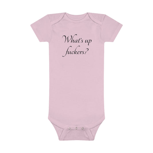 Super Dope Kids - What’s Up Fuckers? Onesie®
