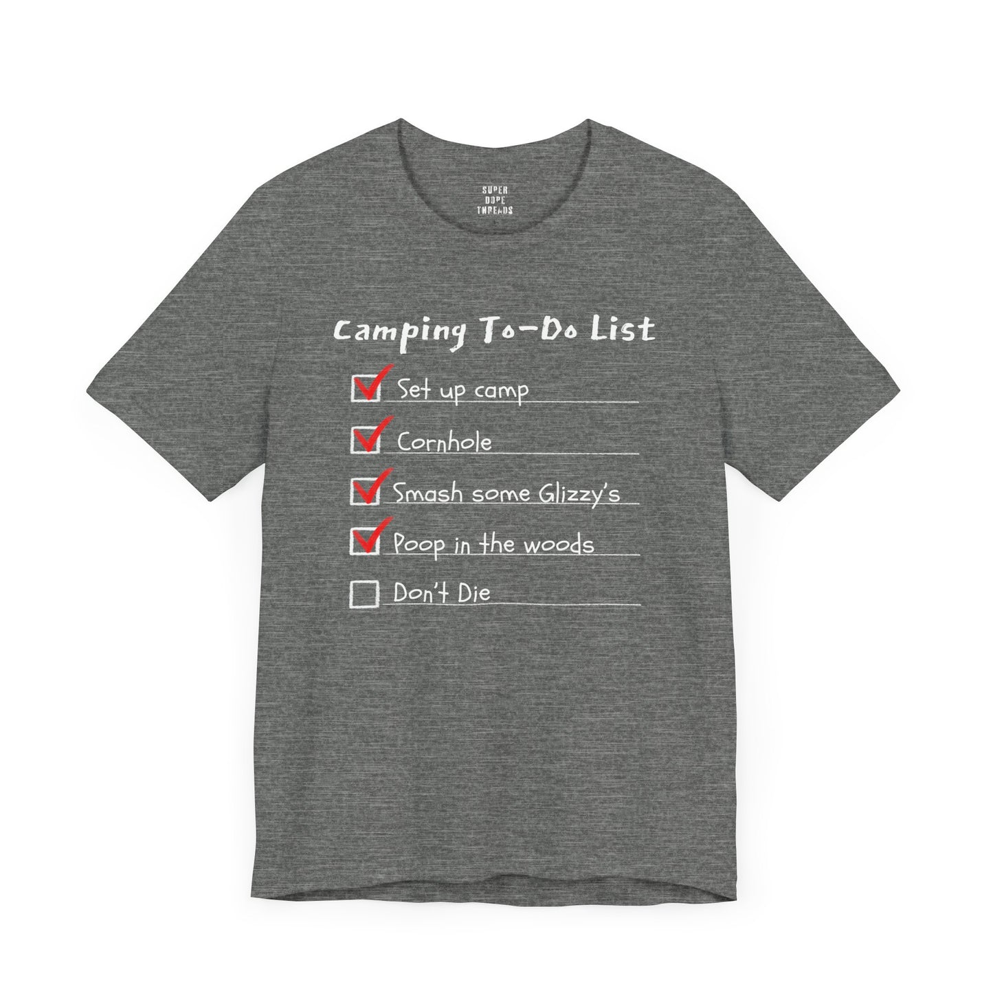Super Dope Threads - Camping To-Do List
