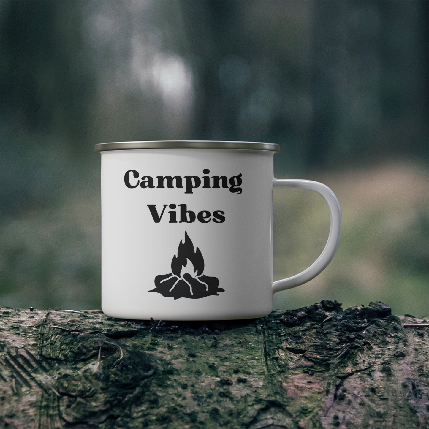 Camping Vibes. Enamel Camping Mug