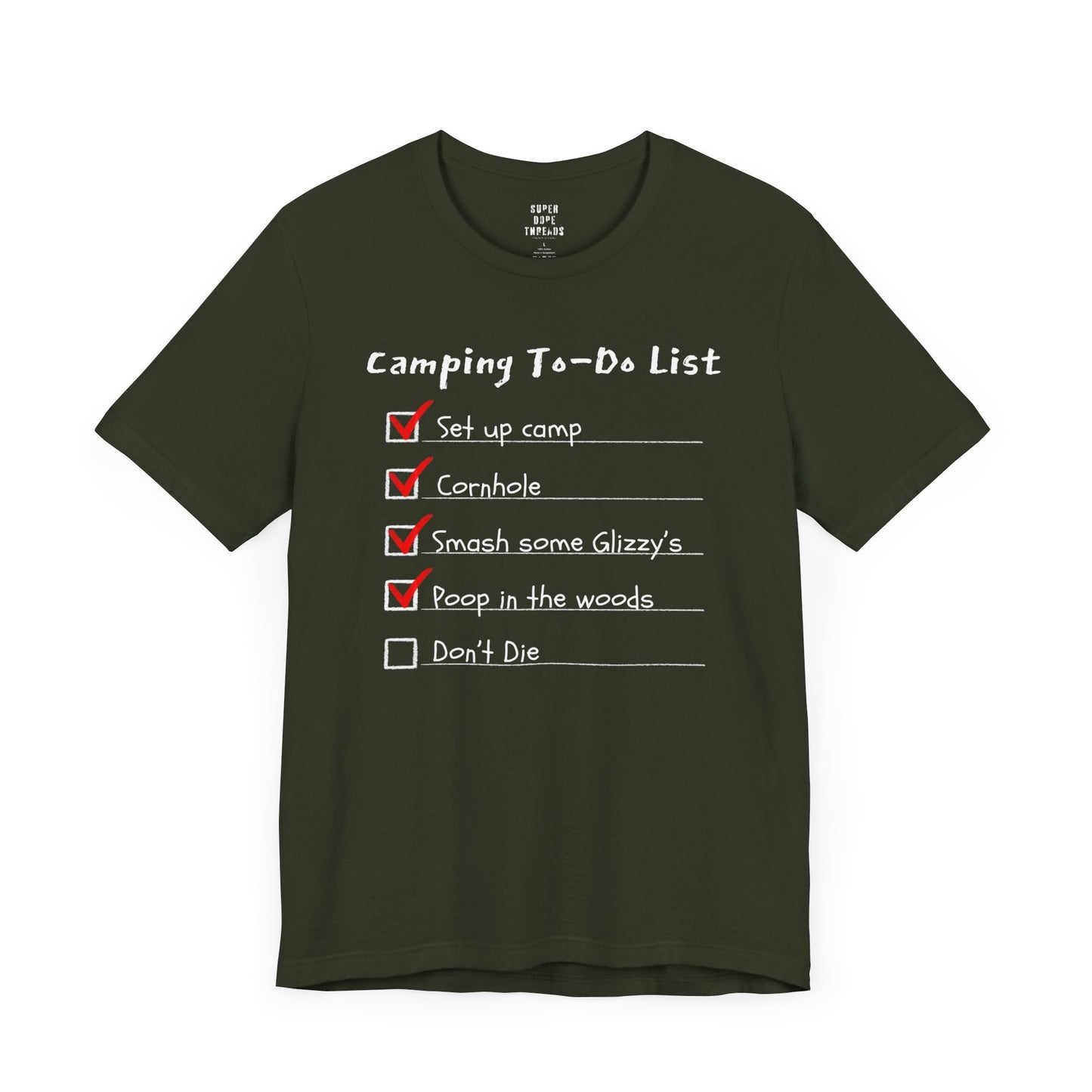 Super Dope Threads - Camping To-Do List