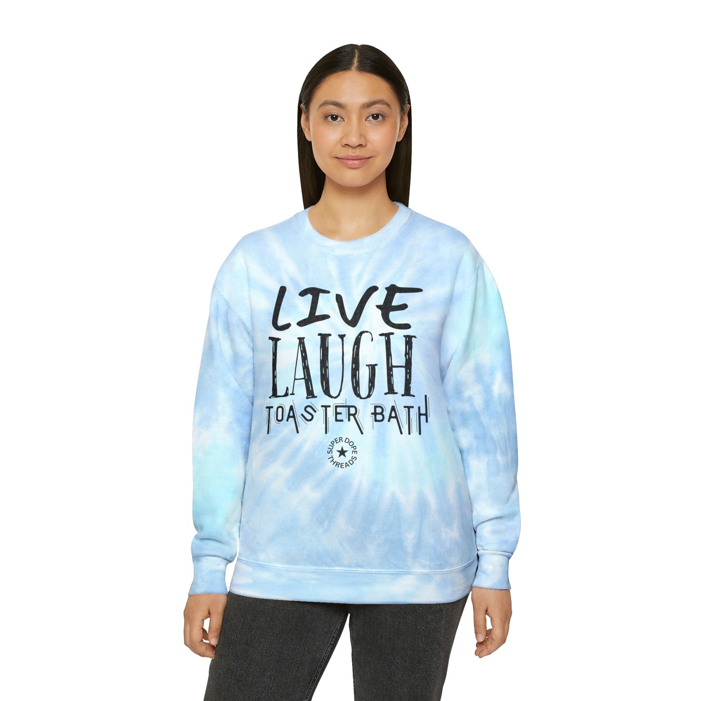 Super Dope Threads - Tye Dye Toaster Bath Sweatshirt