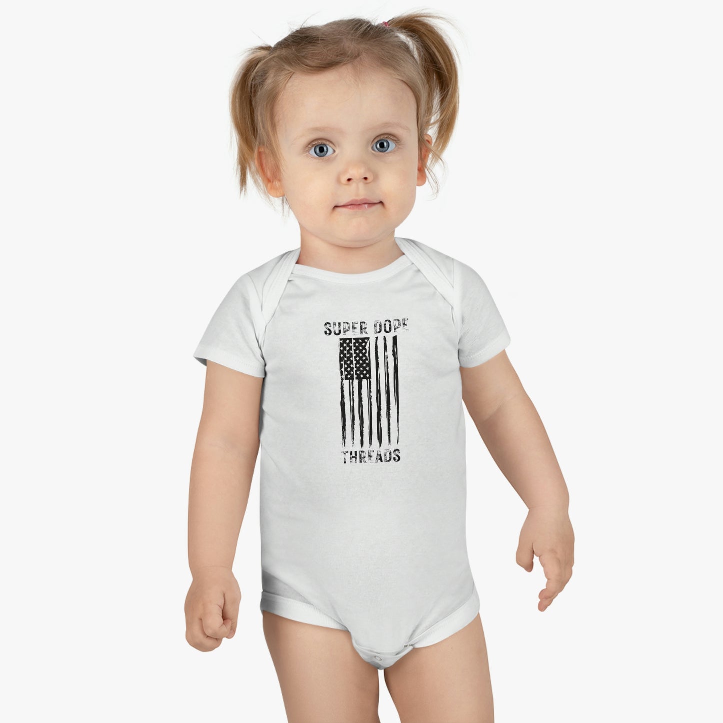 Super Dope Threads - Baby Short Sleeve Onesie®