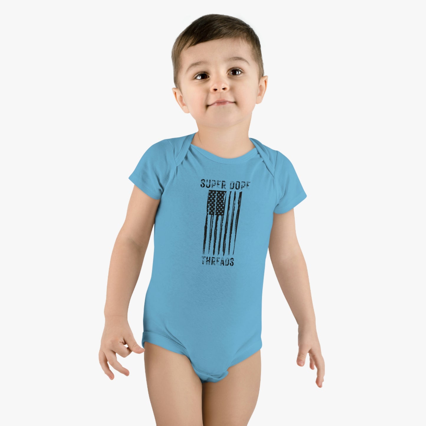 Super Dope Threads - Baby Short Sleeve Onesie®