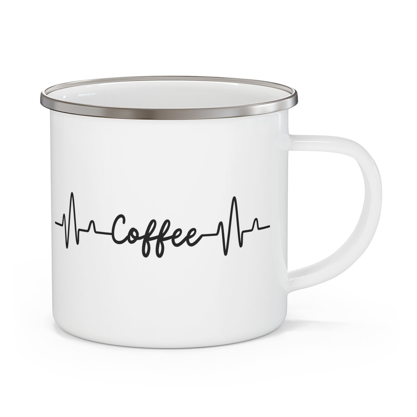 Coffee. Enamel Camping Mug