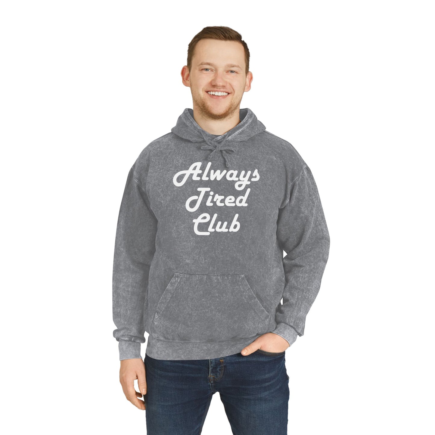 Super Dope Threads - Always Tired Mineral Wash Hoodie