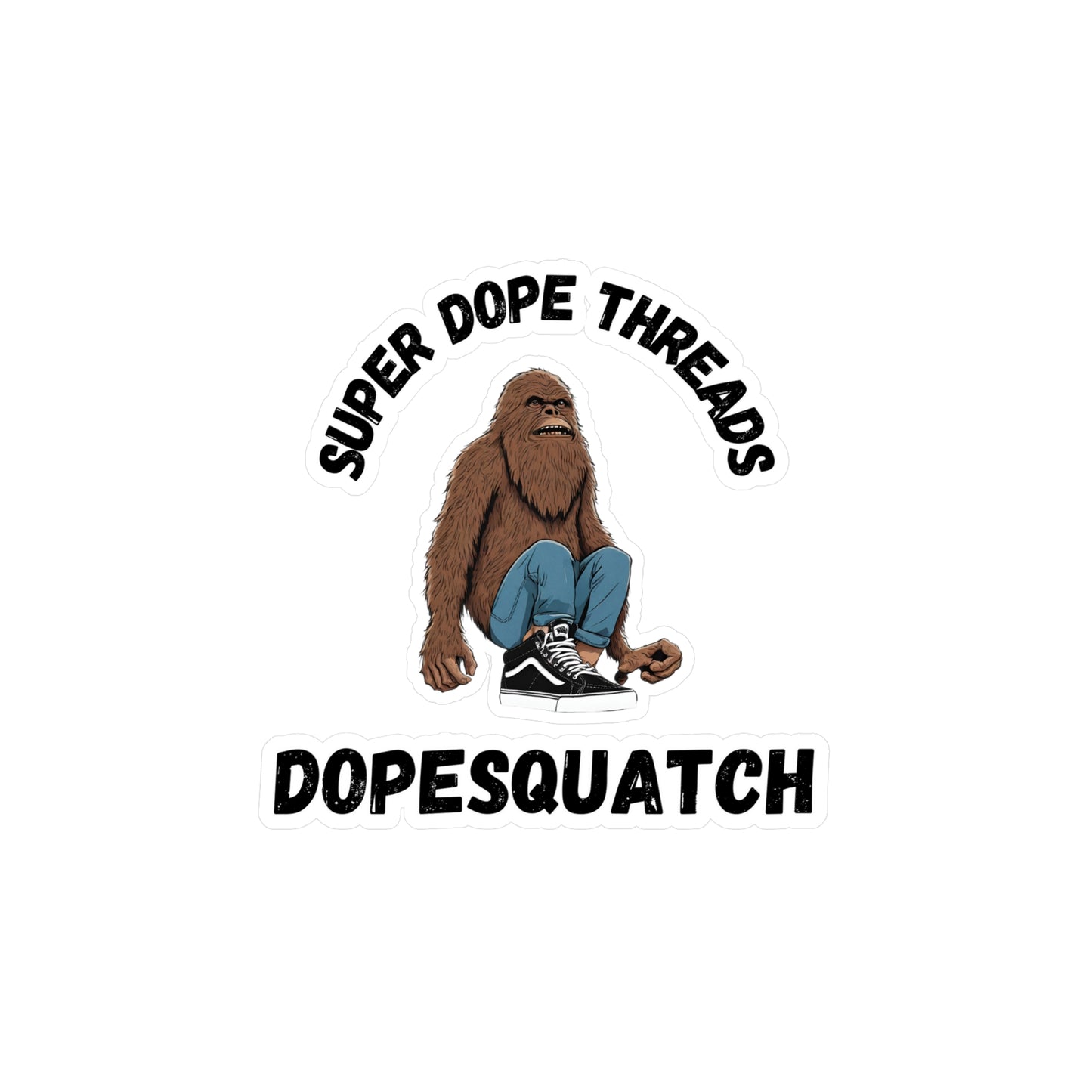 Super Dope Threads - DopeSquatch Decal