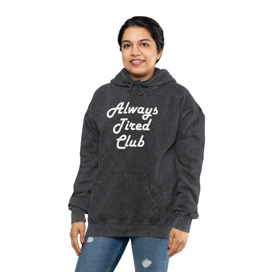 Super Dope Threads - Always Tired Mineral Wash Hoodie