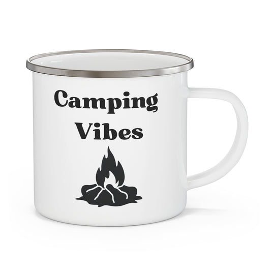 Camping Vibes. Enamel Camping Mug