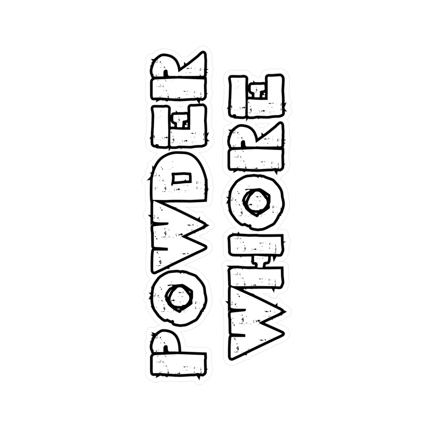 Super Dope Threads - Powder Whore sticker