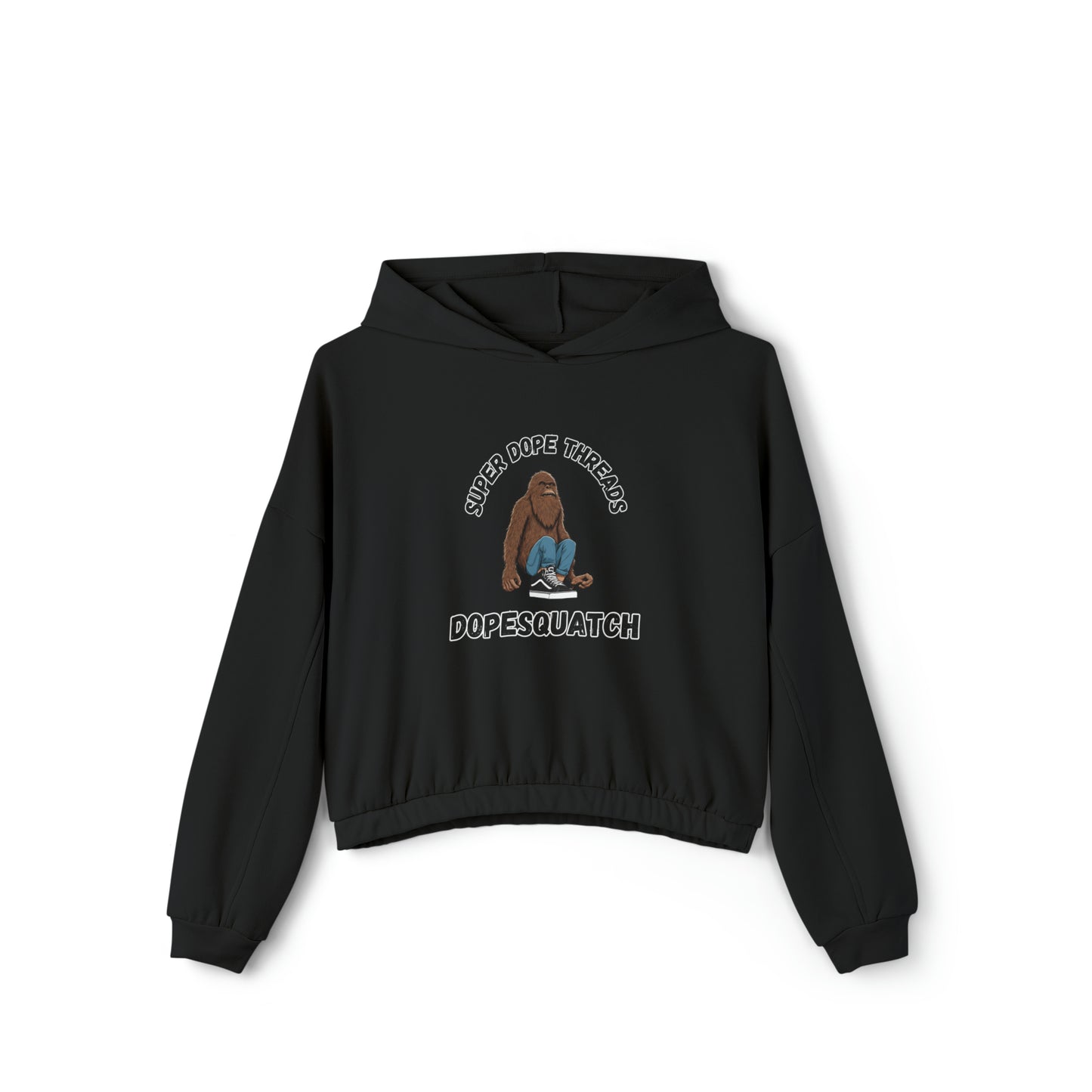 Super Dope Threads - Super Dope Ladies DopeSquatch Cinched Hoodie