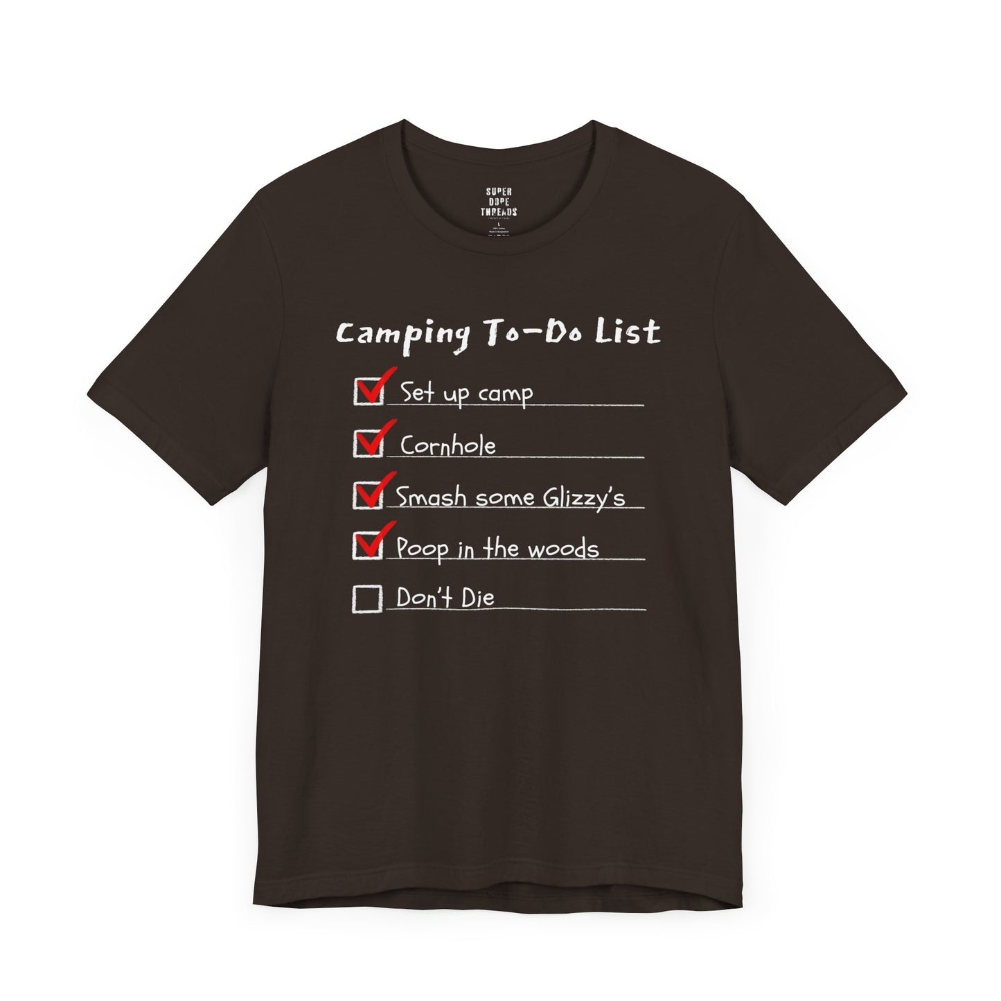 Super Dope Threads - Camping To-Do List