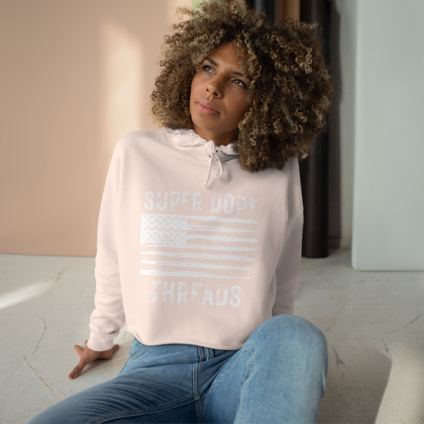 Super Dope Threads - Dope Ladies Crop Hoodie