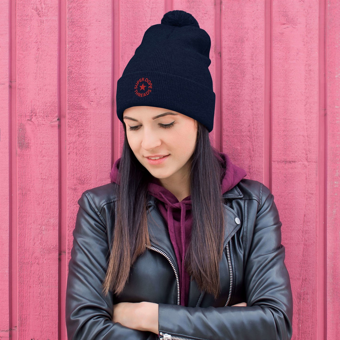 Super Dope Threads - Pom-Pom Beanie