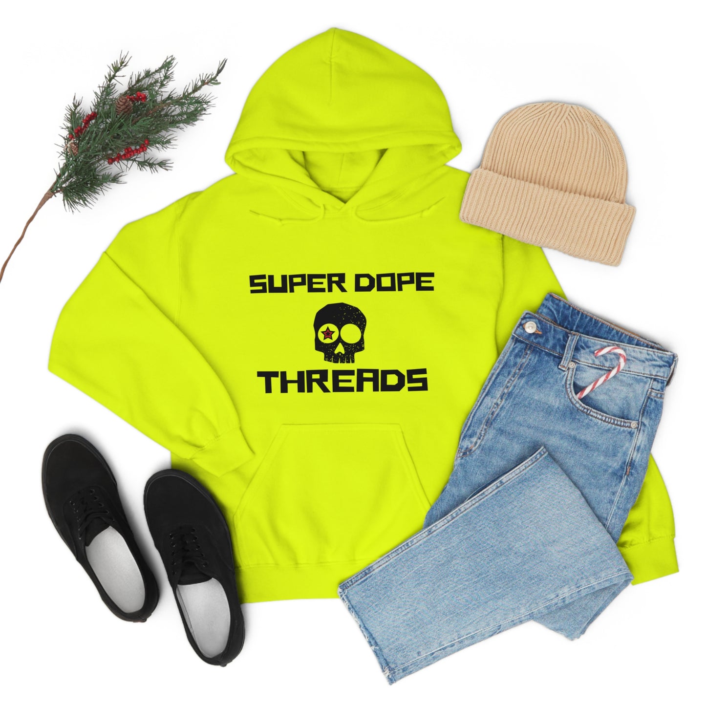 Super Dope Threads - Safety Green That’ll Happen Hoodie